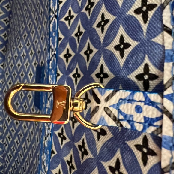 NIB Louis Vuitton Neverfull MM By The Pool Blue 2023 M22979 With Pouch - Picture 11 of 15